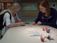LR-20100514 0333  When we were done, the origami cranes went to the Childrens' Museum --> When we were done, the origami cranes went to the Childrens' Museum